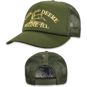 John Deere Men's Logo Ball Cap Olive One Size in Kuwait