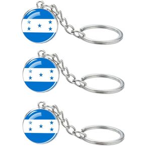 3 Pcs Honduras Flag Key Chain,Cool Keychain for Car Keys, Stainless Steel Keyrings & Keychains,Used for Home Decoration, Jewelry Hanging Decorations. in Kuwait
