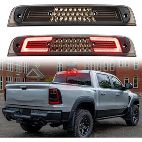 ضوء الفرامل الثالث LED متوافق مع 2019-2024 RAM 1500 ارتفاع جبل الفرامل الثالثة ضوء البضائع الأحمر الإسكان عدسة واضحة (ليس لنماذج الكاميرا أو الكلاسيكية in Kuwait