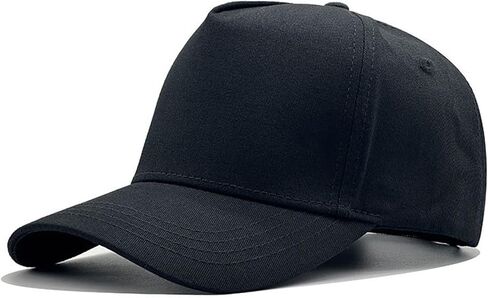 5 Panels Men's Baseball Caps High Crown Structured Cotton Blank Baseball Hats Oversize Curved Brim Sun Hats K316 in Saudi Arabia