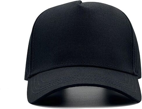 5 Panels Men's Baseball Caps High Crown Structured Cotton Blank Baseball Hats Oversize Curved Brim Sun Hats K316 in Saudi Arabia