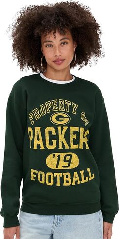 Junk Food Women's Packers Property Crew Fleece Sweatshirt in Saudi Arabia