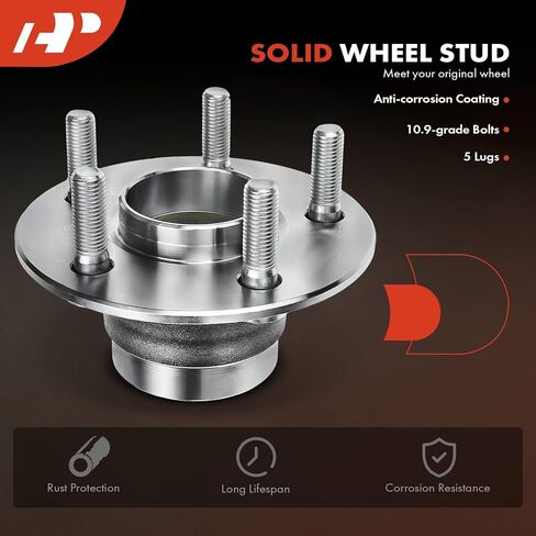 A-Premium Rear Wheel Bearing and Hub Assembly with 5-Lug Compatible with Chrysler Sebring 1998-1999, Cirrus 2000 & Dodge Stratus 1995-2006 & Plymouth Breeze 1996-2000 in Saudi Arabia