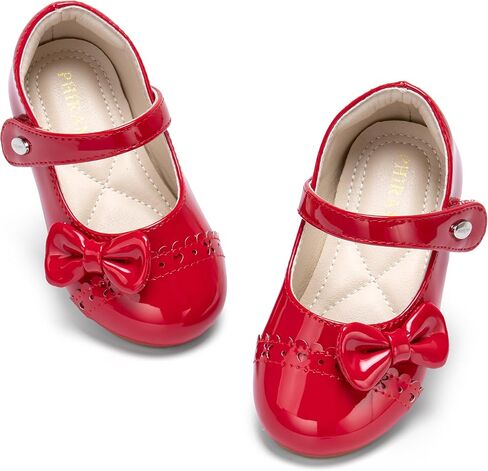 Toddler Flower Girl Dress Shoes - Little Girl Mary Janes Flats Wedding Party in Saudi Arabia