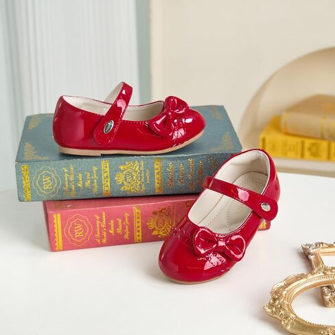 Toddler Flower Girl Dress Shoes - Little Girl Mary Janes Flats Wedding Party in Saudi Arabia