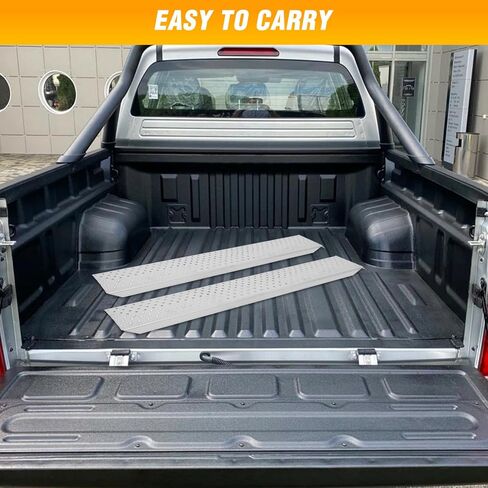 Nilight Loading Ramps, 62.6" x 9" Heavy Duty Steel Trailer Ramp, 440lbs Capacity for Bicycle, Motorcycle, Scooter, Moped & More, 1 Pack in Saudi Arabia