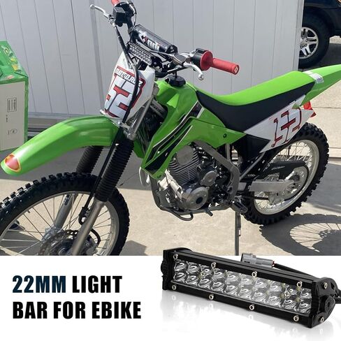 Light Bar for Ebike - PSLER 12V-24V Dirt Bike Headlight, Bike Light Bar Universal 7/8" 22mm Handlebars for CRF110 CRF250F KLX110 TTR110 TTR110E RM85 YZF450 in Saudi Arabia