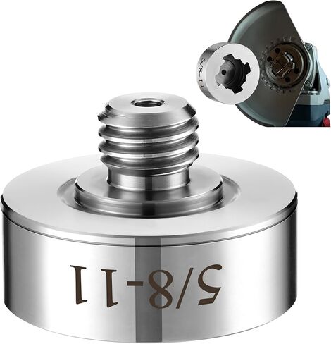 Dreyoo Grinder Lock to 5/8''-11 Thread, Compatible with XLOCK Angle Grinder Cutting Blade, with 5/8''-11 Flange Lock Nut, Stainless Steel Diamond Core Drill Bit Adapter in Saudi Arabia