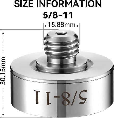 Dreyoo Grinder Lock to 5/8''-11 Thread, Compatible with XLOCK Angle Grinder Cutting Blade, with 5/8''-11 Flange Lock Nut, Stainless Steel Diamond Core Drill Bit Adapter in Saudi Arabia
