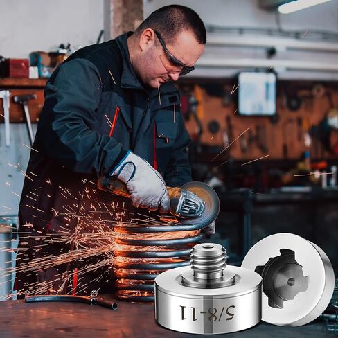 Dreyoo Grinder Lock to 5/8''-11 Thread, Compatible with XLOCK Angle Grinder Cutting Blade, with 5/8''-11 Flange Lock Nut, Stainless Steel Diamond Core Drill Bit Adapter in Saudi Arabia
