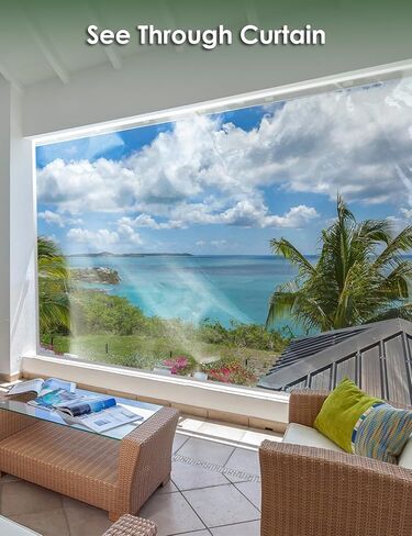 20 مل من القماش المشمع PVC الشفاف مقاس 8 × 10 قدم، قماش الفينيل الشفاف المقاوم للماء والرياح للفناء والعريشة والحديقة والمظلة المقاومة للمطر وغطاء سميك من البولي فينيل كلوريد مع حلقات تثبيت (8 × 10 قدم) in Kuwait