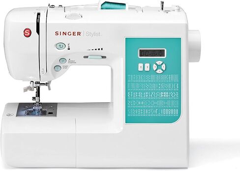 SINGER | 5560 Computerized Sewing Machine with Included Accessory Kit, Hard Cover & Extension Table, 203 Stitch Applications - Perfect for Beginners in Kuwait
