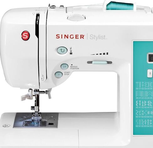 SINGER | 5560 Computerized Sewing Machine with Included Accessory Kit, Hard Cover & Extension Table, 203 Stitch Applications - Perfect for Beginners in Kuwait