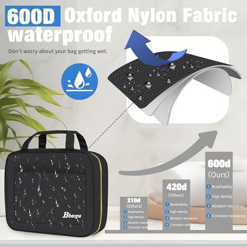 Toiletry Bag for Women, Large Hanging Travel Toiletry Bag with Hanging Hook,Water-resistant Makeup Bag Cosmetic Organizer for Full Sized Toiletries, Accessories(Pink) in Kuwait