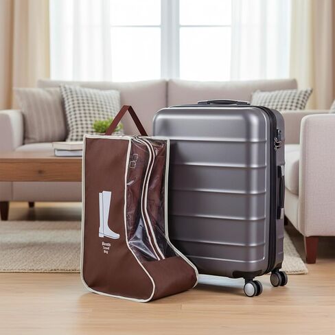 2pcs Boot Bags for Cowboy Boots Portable Boot Storage for Travel Dust Proof Boot Storage Organizer Tall Boots Shoe Cover Protector Bag in Saudi Arabia