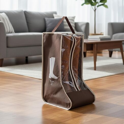 2pcs Boot Bags for Cowboy Boots Portable Boot Storage for Travel Dust Proof Boot Storage Organizer Tall Boots Shoe Cover Protector Bag in Saudi Arabia