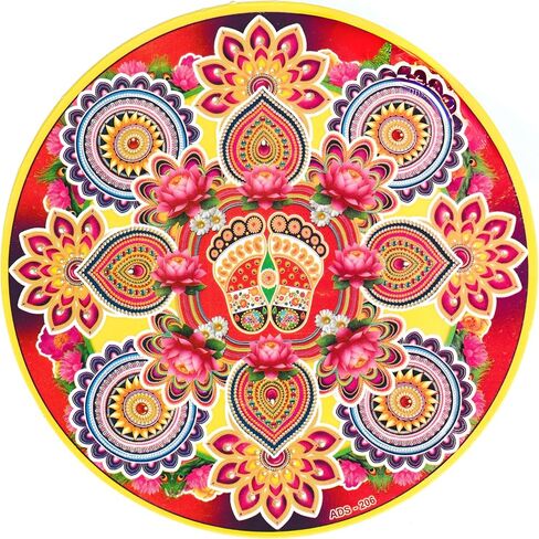 ملصقات Diwali Floor Rangoli - ملصقات زخرفية تقليدية لديكورات المنزل والمعبد والمكاتب والمهرجانات، Diwali Raangoli، Happy Diwali، 4u-7 in Saudi Arabia