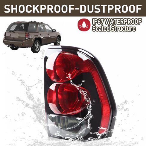 مجموعة مصابيح خلفية خلفية خلفية متوافقة مع 2002-2009 تشيفي تريل بليزر الجانب الأيسر للسائق 15131578 in Kuwait