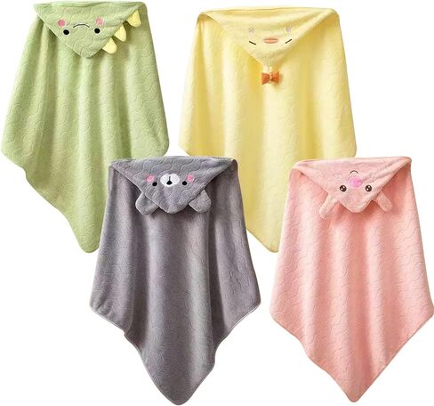 Toddler Towels Hooded Kids Bath Towels 0-6 Years Unisex Toallas Para Bebe 2-Pack 27.5"X55" Thick Ultra Absorbent Soft Baby Towels with Hood Beach Towel Bathrobe for Children, Infant, Newborn in Kuwait