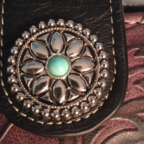 small western Crossbody flower Cell Phone wallet Purse for women Western Tooled PU Leather With Strap and coin pocket in Saudi Arabia