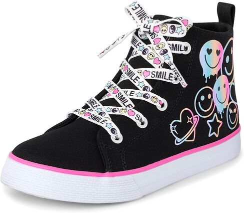The Children's Place Girl's Casual Lace Up Hi Top Sneakers in Saudi Arabia