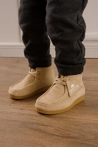 Project Cloud Kids Chukka Boots Genuine Leather Ankle Boots for Boys & Girls - Non-Slip Fall Shoes Girls Boots for Kids with Memory Foam Insole & Gum Rubber Sole Girls Shoes (LILWALLYBOOT) in Saudi Arabia