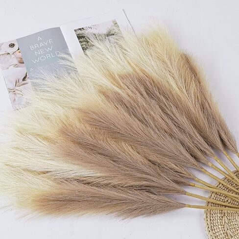 9 Pcs Black Pampas Grass Decor, 38Inch Tall Faux Pompous Grass Bulk, Long Artificial Pompas Floral Feathers for Floor Vase,Gothic Room Decoration,Wedding,Party,Halloween,Home and Boho Decor in Kuwait