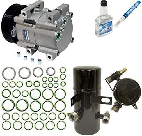 A/C Compressor Kit - Compatible with 1994-1996 Ford F-250 7.3L V8 (Diesel with Fixed Orifice, Blue) in Saudi Arabia