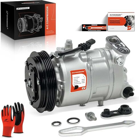 A-Premium Air Conditioner AC Compressor with Clutch Compatible with Chevrolet Corvette 2020 2021 2022 2023 in Saudi Arabia