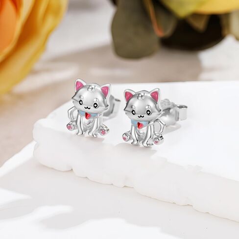 Gecko Earrings Lizard Earrings S925 Sterling Silver Cute Animal Gecko Lizard Stud Earrings Lizard Jewelry Gifts for Women Reptile Lovers in Kuwait