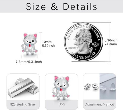 Gecko Earrings Lizard Earrings S925 Sterling Silver Cute Animal Gecko Lizard Stud Earrings Lizard Jewelry Gifts for Women Reptile Lovers in Kuwait