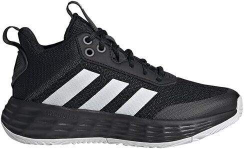 adidas Ownthegame 2.0 Basketball Shoe, Black/White/Black, 10.5 US Unisex Little Kid in Saudi Arabia
