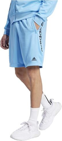 adidas Tiro Wordmark Shorts - Men's (IW8260, Black/Semi Blue) in Saudi Arabia