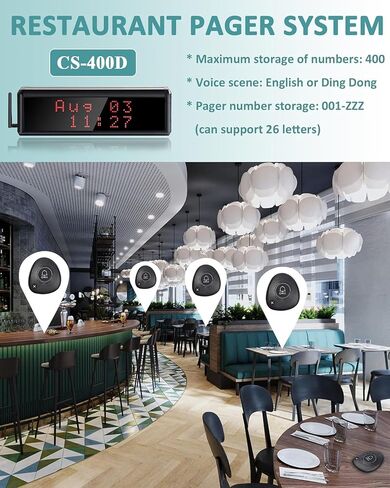 Wireless Call Buttons 2-Key for Restaurant Pager System M2 (Must be Used in Conjunction with WNKRUN's Receiver!) in Kuwait