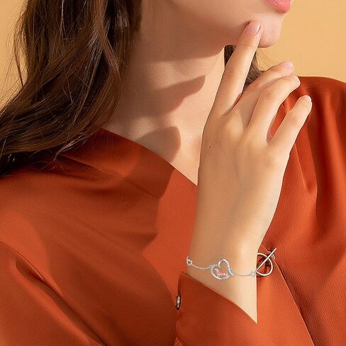 سوار بطة من الفضة الاسترليني على شكل قلب بطة لطيف هدايا مجوهرات بطة للنساء in Kuwait