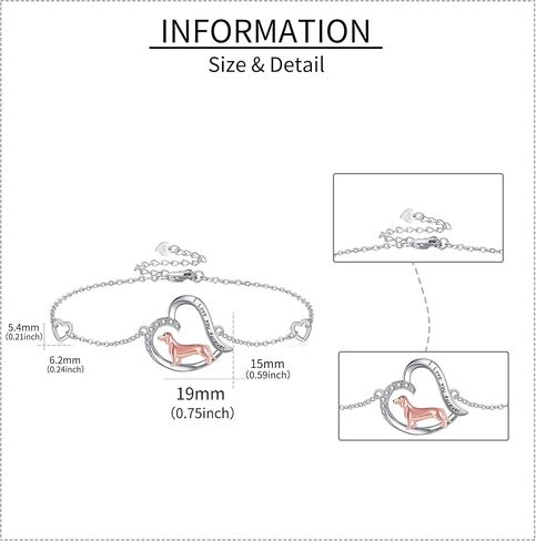 سوار بطة من الفضة الاسترليني على شكل قلب بطة لطيف هدايا مجوهرات بطة للنساء in Kuwait