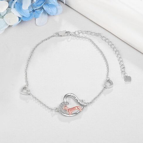 سوار بطة من الفضة الاسترليني على شكل قلب بطة لطيف هدايا مجوهرات بطة للنساء in Kuwait