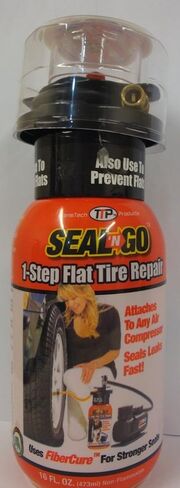 TTP Seal N' Go، خطوة واحدة، سدادات إصلاح الإطارات المسطحة، 16 أونصة سائلة. إعادة الملء in Saudi Arabia
