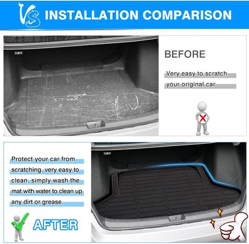 Cartist Cargo Liner Compatible with BMW 5 Series G30 2017-2023 Accessories All Weather Trunk Liner for 520i 530e 530i 535i 540i 540d 550i, Heavy Duty in Kuwait