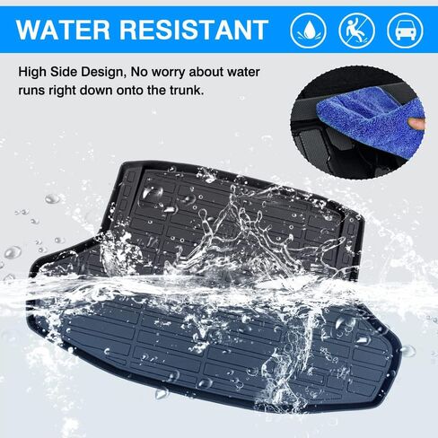 Cartist Cargo Liner Compatible with BMW 5 Series G30 2017-2023 Accessories All Weather Trunk Liner for 520i 530e 530i 535i 540i 540d 550i, Heavy Duty in Kuwait