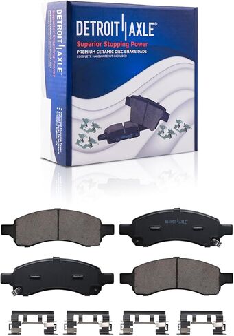 Detroit Axle - Front Brake Kit for 2006-07 Buick Rainier 06-09 Chevy Trailblazer GMC Envoy 06-08 Isuzu Ascender Drilled & Slotted Disc Brake Rotors Replacement Ceramic Brakes Pads: 11.88" inch Rotor in Saudi Arabia