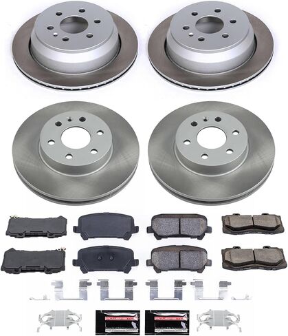Power Stop SC7228 Front and Rear Brake Kit With Semi-Coated Brake Rotors and Ceramic Brake Pads & Hardware For 2015 2016 2017 2018 2019 2020 Chevy Colorado GMC Canyon 6 Lug in Saudi Arabia