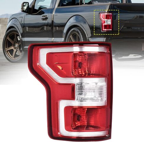 مجموعة مصابيح الذيل متوافقة مع 2018 2019 2020 Ford F150 F-150، مصباح الفرامل الخلفي لمصباح الفرامل الخلفي من الهالوجين، استبدال الجانب الأيمن للراكب in Kuwait