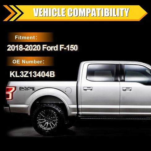 مجموعة مصابيح الذيل متوافقة مع 2018 2019 2020 Ford F150 F-150، مصباح الفرامل الخلفي لمصباح الفرامل الخلفي من الهالوجين، استبدال الجانب الأيمن للراكب in Kuwait