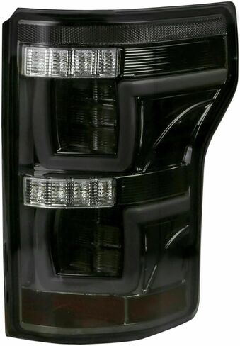 أضواء خلفية لـ 2015-2017 Ford F-150 F150 Pickup مصابيح فرامل خلفية LED كاملة يسار + يمين، دخان أسود in Kuwait