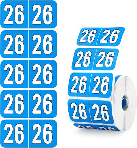 500 PCS 2025 ملصقات سنة ، وملصقات مجلد ملفات مقاومة للماء ، وعلامات مستطيلات ذاتية اللصق لمجلدات النهاية والأظرف ، وعلامات الأرقام ، والمكاتب والمستلزمات المنزلية (الأخضر) in Kuwait