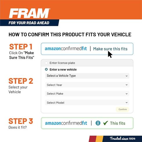 FRAM Extra Guard CA9589 فلتر هواء المحرك البديل لنماذج مختارة من دودج رام، يوفر ما يصل إلى 12 شهرًا أو 12000 ميل حماية الفلتر in Saudi Arabia