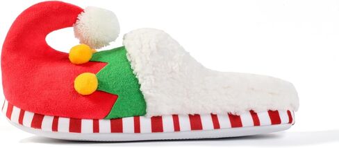 شباشب عيد الميلاد للنساء والرجال أحذية قزم فروي المنزل نونسليب شباشب مريحة لغرفة النوم شباشب عيد الميلاد أحذية داخلية وخارجية in Kuwait