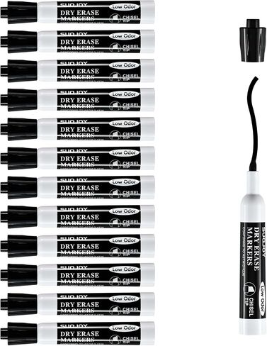 Dry Erase Markers, Chisel Tip Whiteboard Markers, Low Odor Thick Dry Markers, 36 Bulk 4 Assorted Color Markers for Kids/Teachers in Kuwait