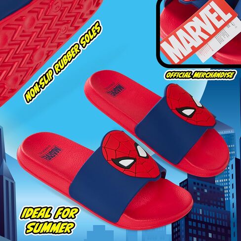 صنادل Marvel Boys، صنادل للأطفال مضادة للانزلاق - هدايا سبايدرمان للأولاد in Kuwait
